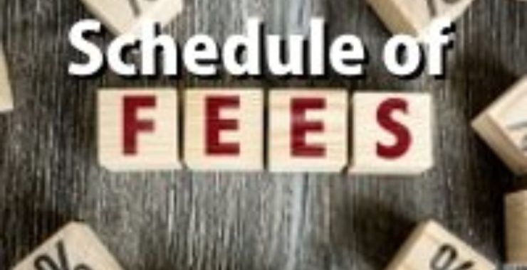 FEE SCHEDULE