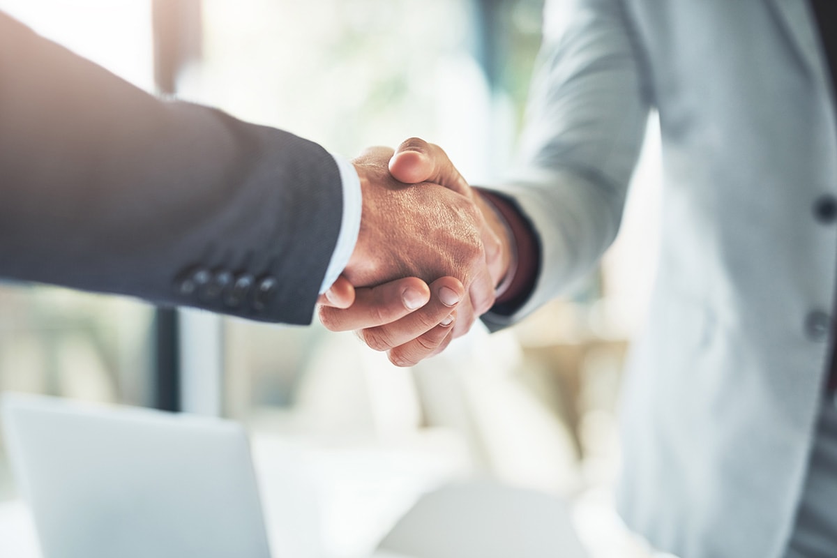 business people shaking hands