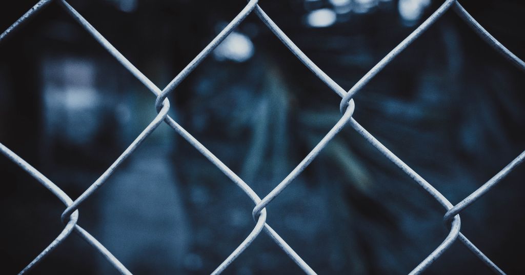 close-up of fence