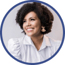 close-up of a woman business owner
