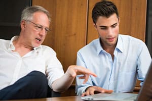 a father and son business planning
