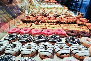 donut store close-up