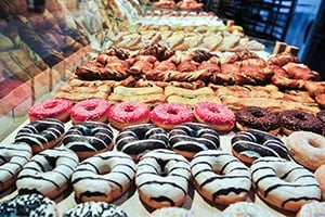 donut store close-up
