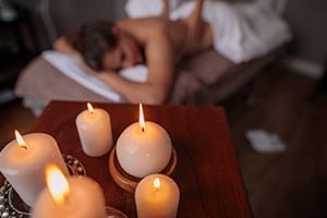 woman receiving a massage