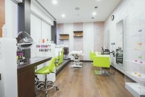 inside of a nail salon