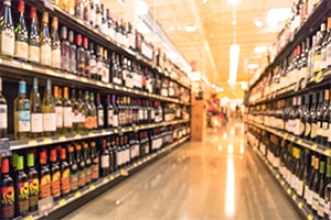 liquor store aisle