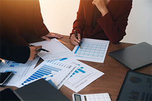 graphs showing market confidence
